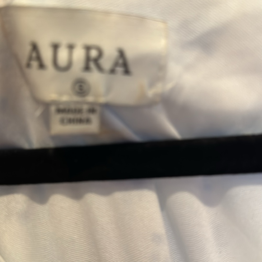 Aura Size Small Ruffle Flutter Sleeve Maxi Dress … - image 4